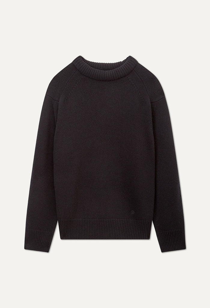 LouLou Studio Sweater Ratino Sweater, Black Soho-Boutique