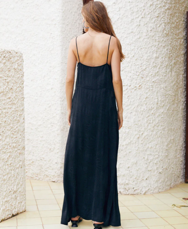 Momoni Dress Clovis Dress, Black Soho-Boutique