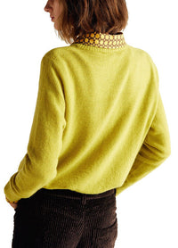 Momoni Sweater Visone Knit, Lime Soho-Boutique