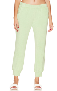 Monrow Sweatpants Terry Cloth Jogger, Lettuce Soho-Boutique