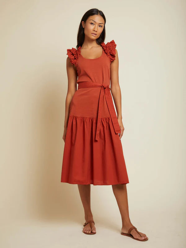 NATION LTD Dress Everleigh Dress, Cayenne Soho-Boutique