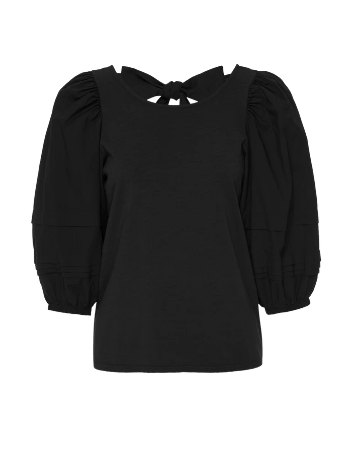 NATION LTD Top Gracie Combo Tee, Jet Black Soho-Boutique