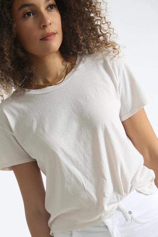 perfectwhitetee T-Shirt Harley Boxy Crew, Sugar Soho-Boutique