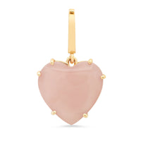 SHYLEE ROSE Fine Jewelry Guava Quartz Heart Charm Soho-Boutique