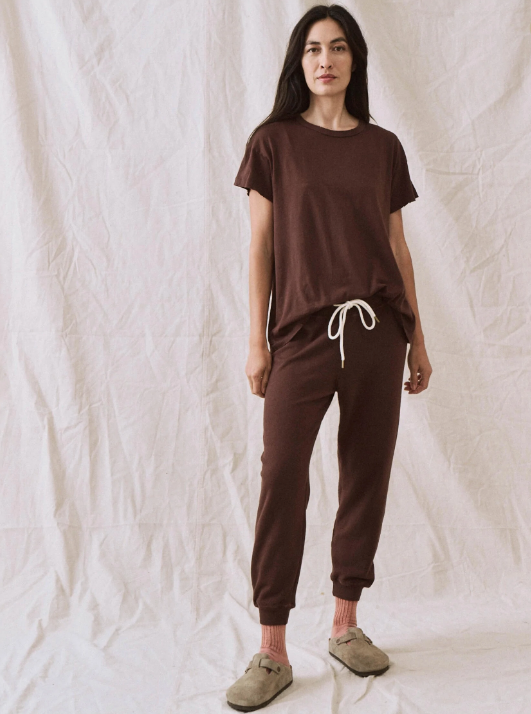 The Great Sweatpants The Cropped Sweatpant, Walnut Soho-Boutique