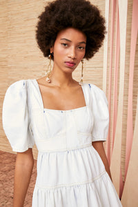 Ulla Johnson Dress Ames Dress, Whitewash Soho-Boutique