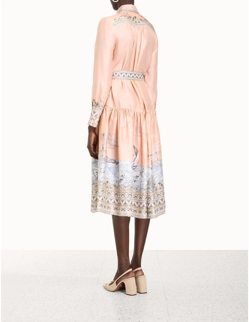 Zimmermann Dress High Tide Shirt Midi Dress, Odyssey Soho-Boutique